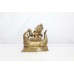 Brass Ganesh Statue Killing Demon Ganpati Idol Vinayak Figurine Home Decor D586